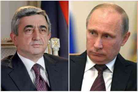 Պուտինը Սարգսյանին շնորհավորել է Հայաստանի վարչապետի պաշտոնում ընտրվելու կապակցությամբ
