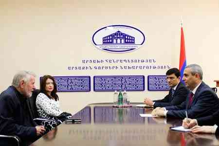 Foreign Minister of Artsakh Received Member of European Parliament  Jaromir Stetina