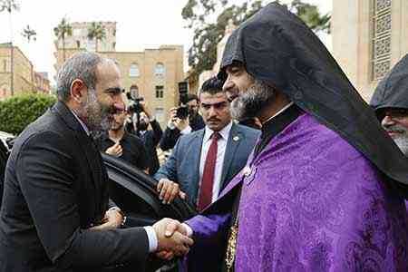 Nikol Pashinyan attends Divine Liturgy on 50th Anniversary of  Ordination of His Holiness Aram I, Catholicos of the Great House of  Cilicia