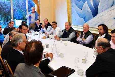 Armenian President held a series of meetings with heads of large  corporations as part of his working visit to France