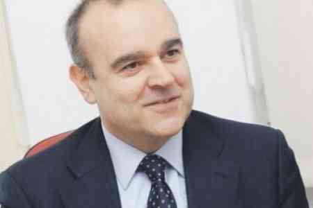 Ararat Mirzoyan and Vincenzo Del Monaco discuss further development  of relations between Armenia and Italy