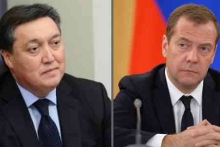Премьеры Казахстана и России обсудят вопросы евразийской интеграции в Москве
