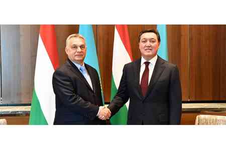 Премьеры Казахстана и  Венгрии обсудили перспективы наращивания инвестиционного сотрудничества 
