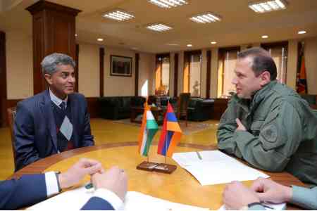 Քննարկվել են պաշտպանության բնագավառում հայ-հնդկական երկկողմ համագործակցությանն առնչվող հարցեր