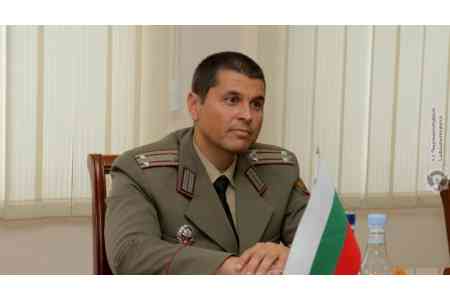Военный атташе: Болгария выступает за развитие и укрепление двустороннего оборонного сотрудничества с Арменией
