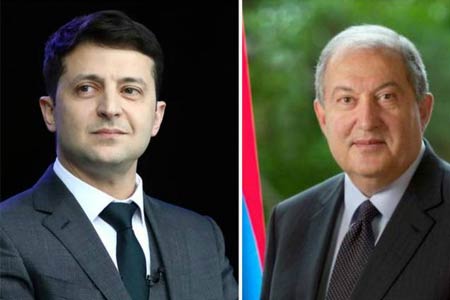 Armen Sarkissian congratulated Volodymyr Zelensky on inauguration as  President of Ukraine