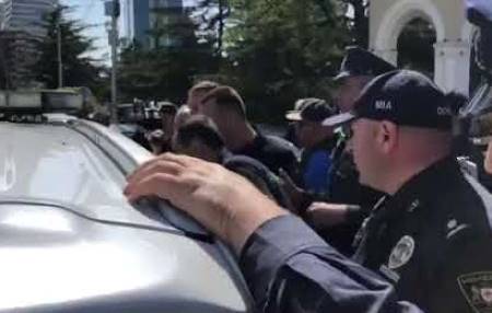 Armenian citizen detained in protest in Tbilisi 