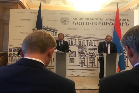Nikol Pashinyan noted the political commitment of Armenian  authorities to expand relations with  EU countries