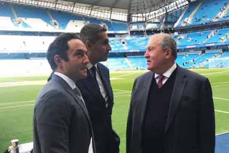 Manchester City FC President and Armen Sargsyan discussed the  possibility of implementing football development programs in Armenia