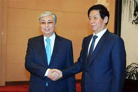 Президент Казахстана встретился с председателем Постоянного комитета Всекитайского собрания народных представителей КНР