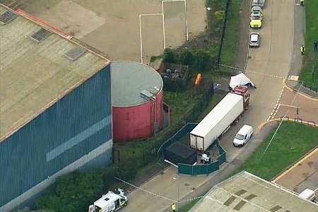 В британском Эссексе нашли грузовик с 39 трупами, ведется следствие