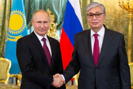Завершился визит президента России Владимира Путина в Казахстан