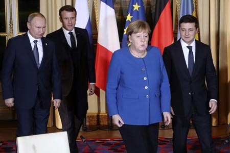 О чем говорили лидеры «нормандской четверки» на саммите в Париже
