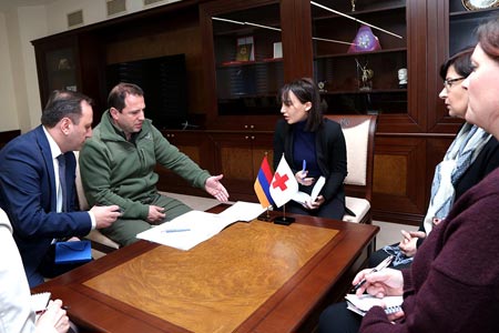 Министр обороны Армении и глава Ереванского офиса МККК обсудили вопросы, связанные с возвращение на родину удерживаемых граждан РА