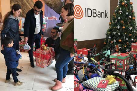 IDBank стал Дедом Морозом для детей Чинари