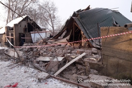 House collapsed in Kotayk region of Armenia