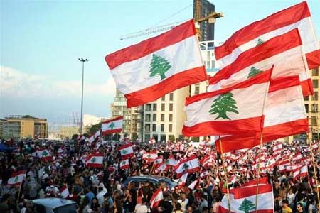 The formation of a new government in Lebanon, which included an  Armenian, did not stop the protests in the country