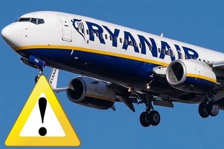 Авиакомпания Ryanair временно приостановила полеты в Армению из-за эпидемии COVID-19