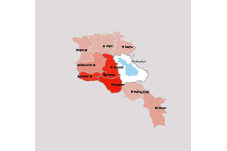 Карта COVID-19: Большинство инфицированных выявлены в Ереване и Араратской области