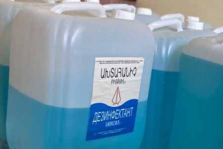 Production of disinfectant for combating COVID-19 launched in Armenia