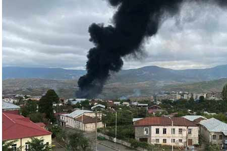 МЧС НКР: Ночью город Мартуни и ряд общин Арцаха вновь подверглись ракетному обстрелу со стороны противника