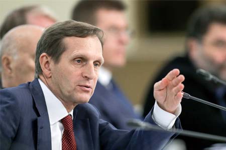 Нарышкин рассказал, откуда у России данные о боевиках из Сирии в Нагорном Карабахе