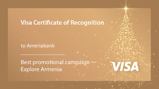 Visa system: Ameriabank wins in two nominations - Premium Banking  Guru and Best Promotional campaign
