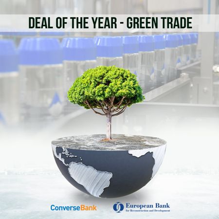 EBRD второй год подряд награждает Конверс Банк премией "Сделка года-Зеленая торговля"