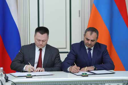 Генеральные прокуроры Армении и России подписали совместное заявление о намерении развивать сотрудничество между ведомствами двух стран