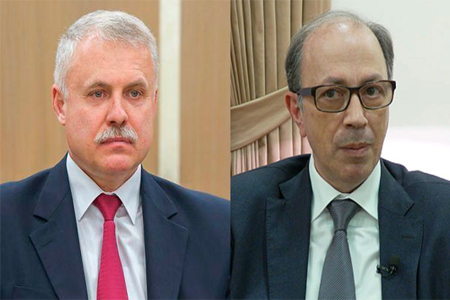 Ara Aivazian and Stanislav Zas discussed the application of the  provisions of the Collective Security Treaty and the instruments  provided for by the CSTO Charter