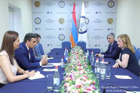 Омбудсмен Армении рассказал евродепутату о военных преступлениях Азербайджана