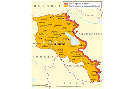 Ֆորին-օֆիսը բրիտանացիներին նախազգուշացրել է չմոտենալ հայ-ադրբեջանական սահմանին