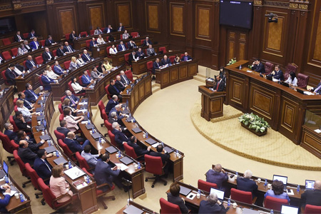 One of the three deputy speakers is being elected in the Armenian  parliament