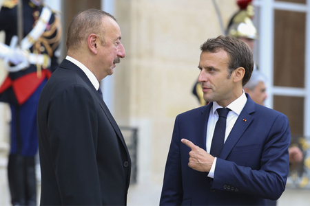Macron and Aliyev agree on cooperation to strengthen stability in  region, relying on support of OSCE Minsk Group