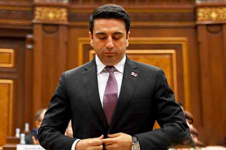 Armenian NA speaker welcomes French Senate`s resolution in support of  Armenia