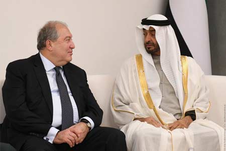Sarkissian held talks with Sheikh Mohammed bin Zayed Al Nahyan