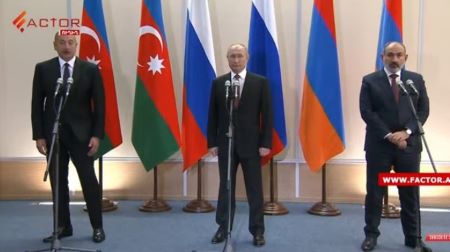 Путин, Алиев и Пашинян высоко оценили встречу в Сочи
