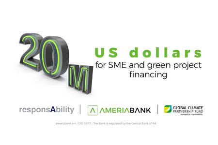 Ameriabank has Signed USD 20 million Loan Agreements with responsAbility and the Global Climate Partnership Fund