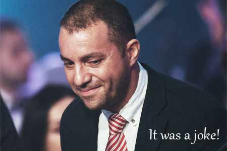 "It was a joke": Керобян о своем обещании подать в отставку