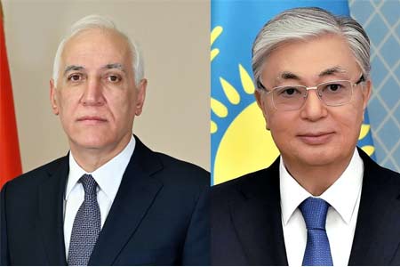 Президент Армении поздравил своего казахстанского коллегу с юбилеем