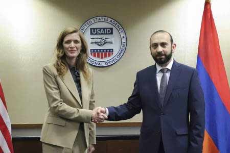 Мирзоян и Пауэр обсудили перспективы расширения программ, реализуемых USAID в Армении
