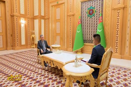 Спикер верхней палаты парламента Туркменистана ответил на вопросы СМИ Китая 