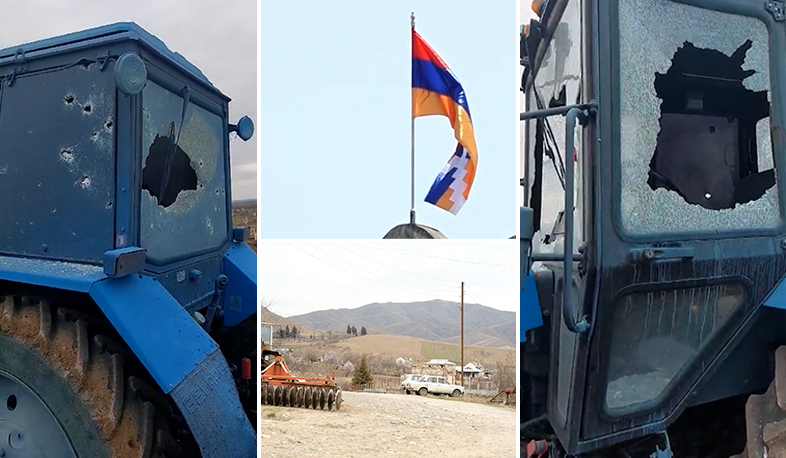 ВС Азербайджана обстреляли армянскую строительную технику