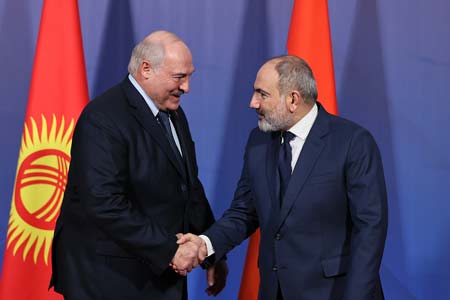 Belarusian president congratulates Armenia`s premier 