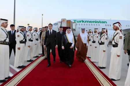 Начался визит Президента Туркменистана в Катар.