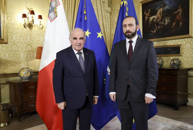 Mirzoyan presents to Malta President Armenia`s efforts to establish peace in South Caucasus amid Azerbaijan`s destructive position