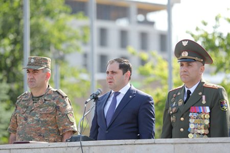 Armenia`s Minister of Defense participates in event marking 29th  anniversary of Vazgen Sargsyan military university