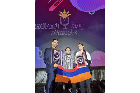 Армения вернулась с международного песенного конкурса Radiаnt Ray of music с двумя призовыми местами