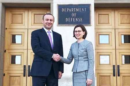 Armenian Security Council Sec, U.S. Deputy Assistant Secretary of  Defense discuss defense cooperation