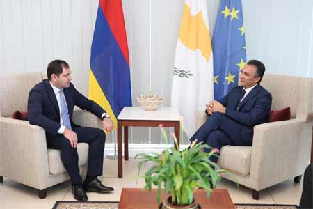 Armenian defense minister presents Crossroads of Peace project to his  Cypriot counterpart